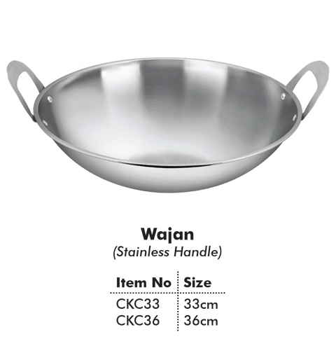 Wajan Stainless Handle